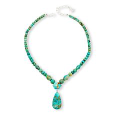 Jay King Sterling Silver Sacred Cloud Mountain Turquoise 18" Necklace