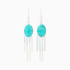 Jay King Tyrone Turquoise Earrings, Sterling Silver