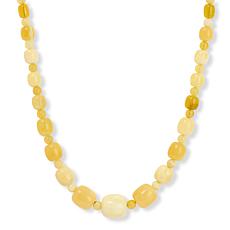 Jay King Yellow Opal Beaded 18" Necklace