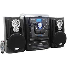 Jensen Bluetooth Turntable System w/CD Changer & Dual Cassette Deck