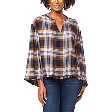 Jessica Simpson Jenna Crinkled Chiffon Blouse