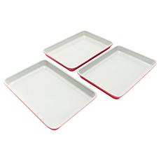 Jet Tila 3-pack Heavy Gauge Ceramic Nonstick Compact Sheet Pans