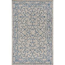 JONATHAN Y Charleston Vintage Filigree Indoor/Outdoor 5' x 8' Rug