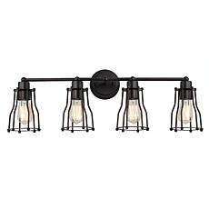 JONATHAN Y Oil Rubbed Bronze Florence 29.5" 4-light Metal Vanity Light