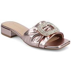 Journee Women's Flavia Slip-On Block Heel Sandals