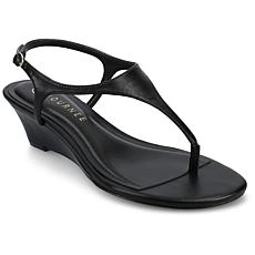 Journee Women's Kathryn Thong Wedge Sandals