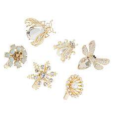 Joy by Joanna Buchanan Set of 6 Mini Wreath Clips in Gift Box