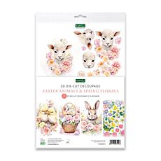 Katy Sue Die Cut Decoupage 12-pk Easter Animals & Spring Florals 