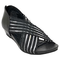 Kenneth Cole Reaction Gigi Jeweled Stretch X-Band Wedge Sandal