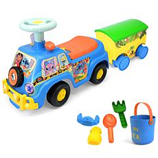 Kiddieland Lights N’ Sounds Beach Car with Trailer – Stitch