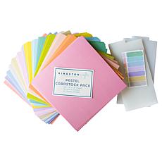 Kingston Crafts 140-piece Pastel Paper Pack with Dividers