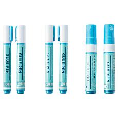 Kingston Crafts Assorted Glue Pen Set of 6