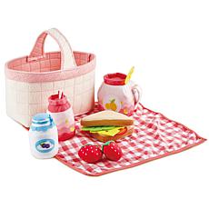 Kitchen Playset Toddler Picnic Set with Soft Food Items