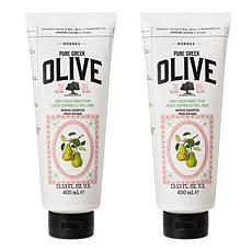 Korres 2-pack Olive & Velvet Rose Jumbo Size Body Cream