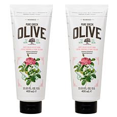 Korres 2-pack Olive & Velvet Rose Jumbo Size Body Cream
