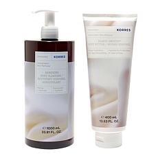 Korres 2-piece Unscented Jumbo Body Cleanser and Body Butter Set AS