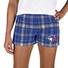 Ladies 100% Cotton Flannel Lounge Shorts with Heat Transfer
