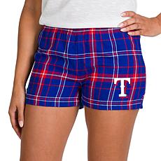 Ladies 100% Cotton Flannel Lounge Shorts with Heat Transfer