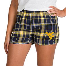 Ladies 100% Cotton Flannel Lounge Shorts with Heat Transfer
