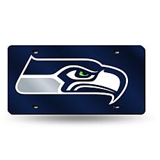 Laser-Engraved Blue License Plate - Seattle Seahawks