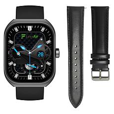 Letsfit E46 Black Bezel Smartwatch with Extra Band