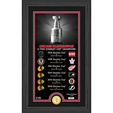 Limited Edition Chicago Blackhawks 12" x 20" Framed Commemorative