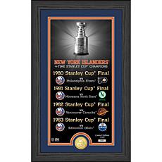 Limited Edition NY Islanders 12" x 20" Frame with Bronze Coin