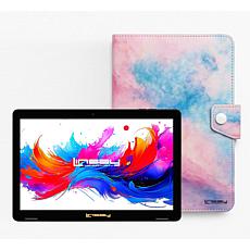 LINSAY 10.1" Octa Core 256GB Tablet with Marbled Case