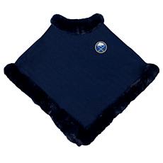 Little Earth NHL Buffalo Sabres Faux Fur Trim Poncho