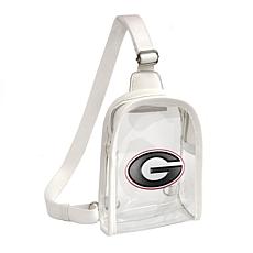 Littlearth NCAA Georgia Bulldogs 3D Logo Clear Mini Sling
