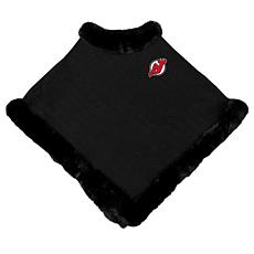 Littlearth NHL New Jersey Devils Fur Trim Poncho