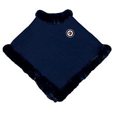 Littlearth NHL Winnipeg Jets Fur Trim Poncho