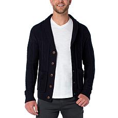 Liverpool Los Angeles Fisherman Cable Shawl Collar Cardigan