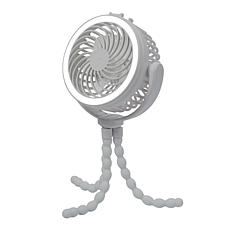 Living Glow 3-in-1 Rechargeable Fan with Light & Phone Charger