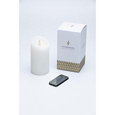 Luminara 5" Unscented Wax Flameless Pillar Candle with Remote Control