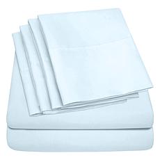 Luxury Home Ultra Soft 6-Piece Microfiber Sheet Set - Cal King