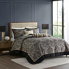 Madison Park Aubrey 5-Piece Reversible Jacquard Bedspread Set