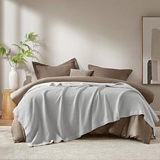 Madison Park Waffle Weave Blanket 108"W x 90"L