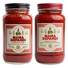 Mama DePandi 2-pack 26 oz. Jars of Arrabbiata & Pomodoro Sauce