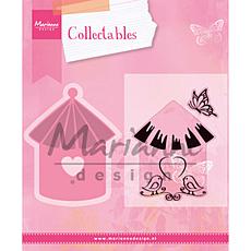 Marianne Design Collectable Dies/Stamp Set - Birdhouse Birds