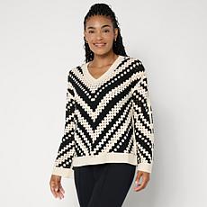 Mark & James by Badgley Mischka Cara Crochet Sweater