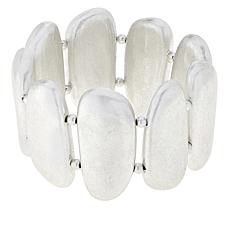 MarlaWynne Resin Oval Bead Stretch Bracelet