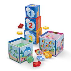 Melissa & Doug Ms. Rachel Toys Numbered Cardboard Blocks 