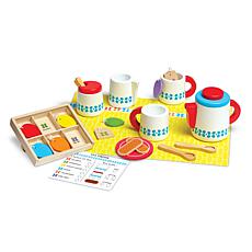 melissa and doug tea set metal