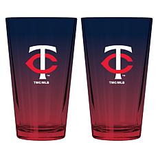 Memory Company 2pk 16oz Ombre Pint Glass Twins