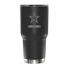 Memory Company 30oz Black Tumbler Etched Logo Cowboys