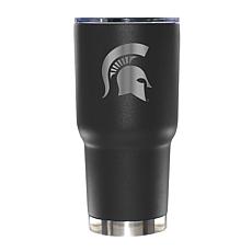 Memory Company 30oz Black Tumbler Etched Logo Michigan State