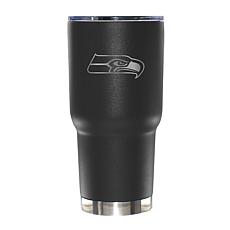 Memory Company 30oz Black Tumbler Etched Logo Seahawks