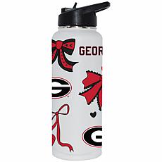 Memory Company 34oz Bow White Quencher Georgia