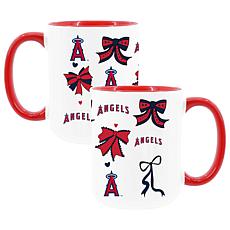 Memory Company Angels 2pk 15oz Bow Coffee Mug